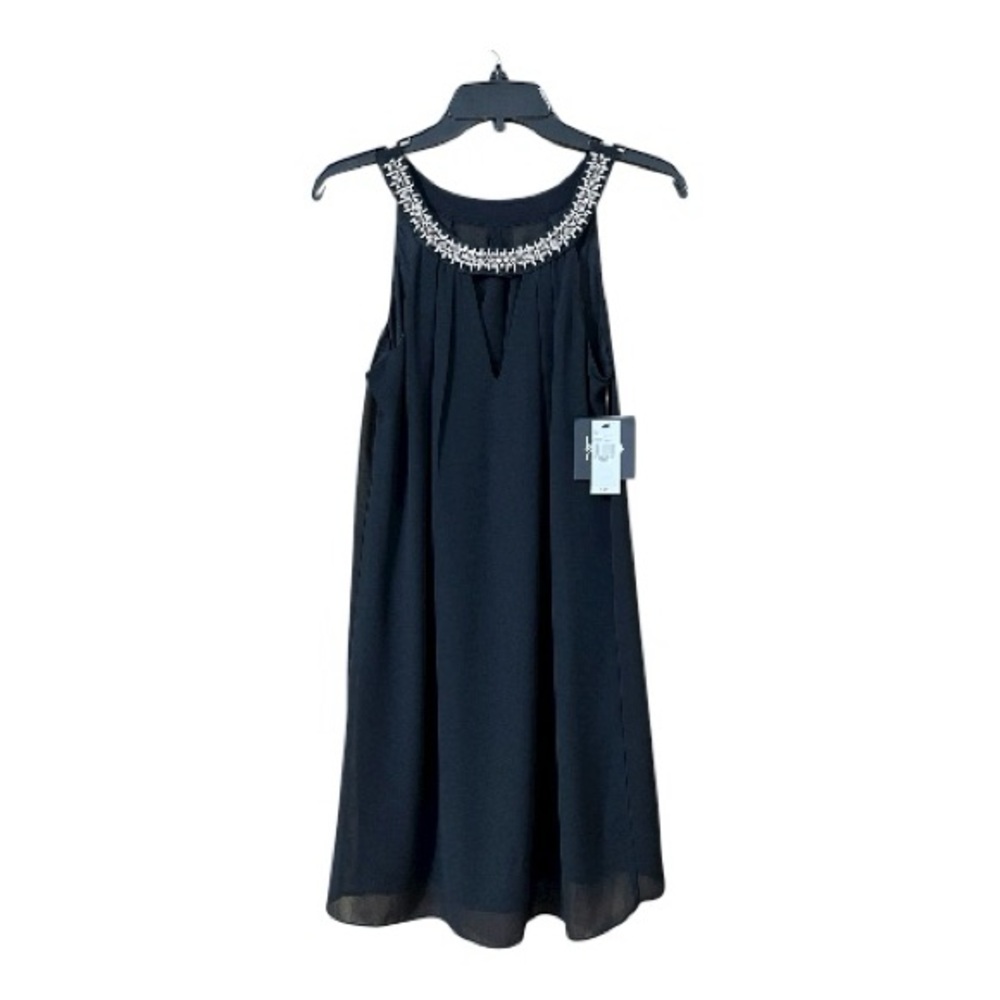 By & By Black Embellished Midi Dress NWT